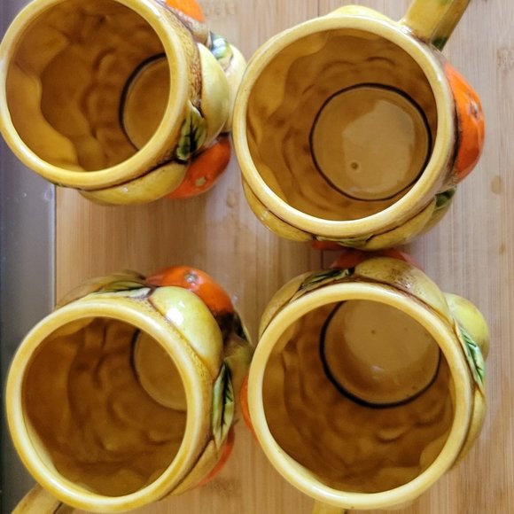 Inarco fruit basket with lid, platter, and four cups - Picture 2 of 8